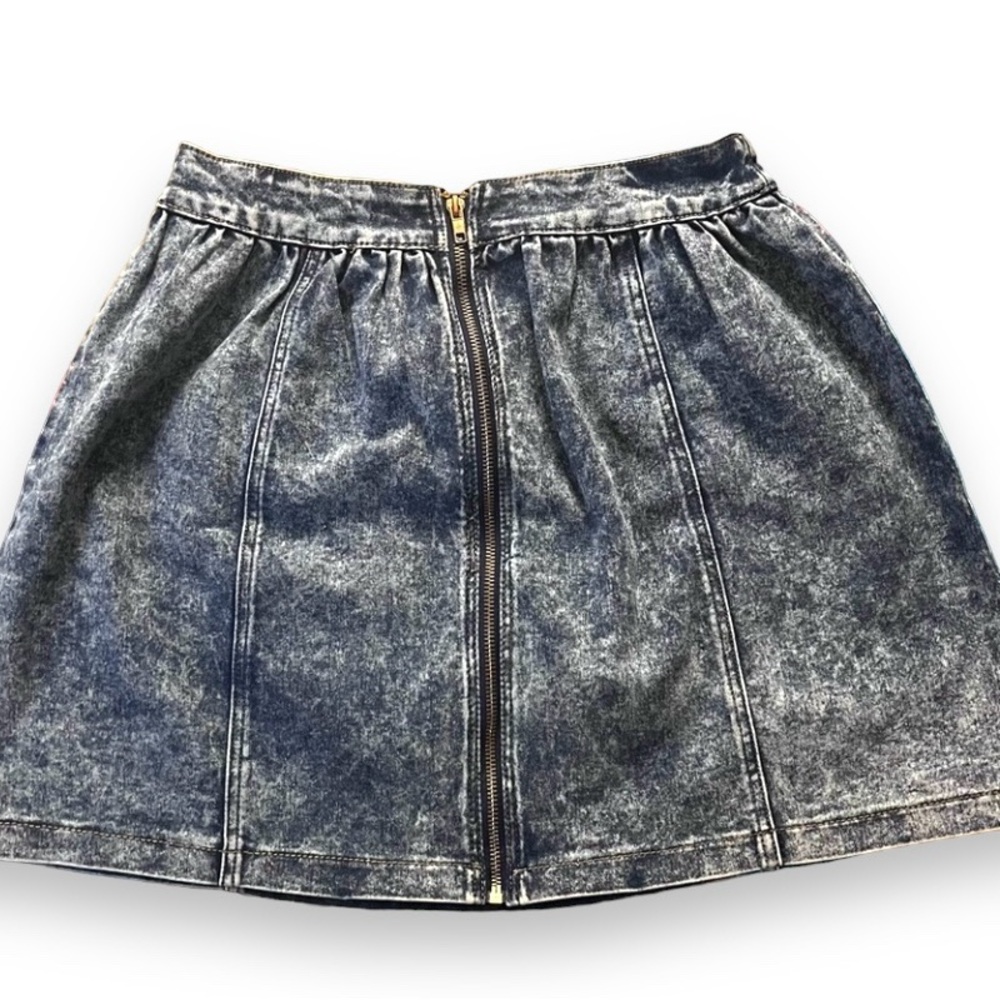 2/$25 Acid Wash Jean Mini Skirt Large